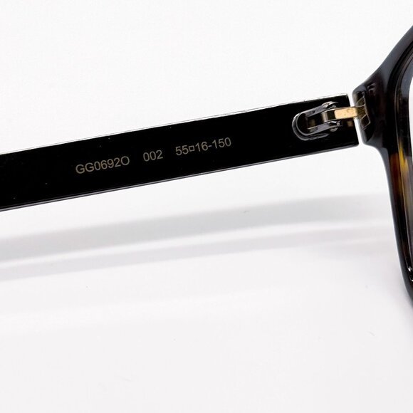 NEW GG0692O 002 GUCCI MEN HAVANA GREEN EYEGLASSES GUCCI - Picture 7 of 9